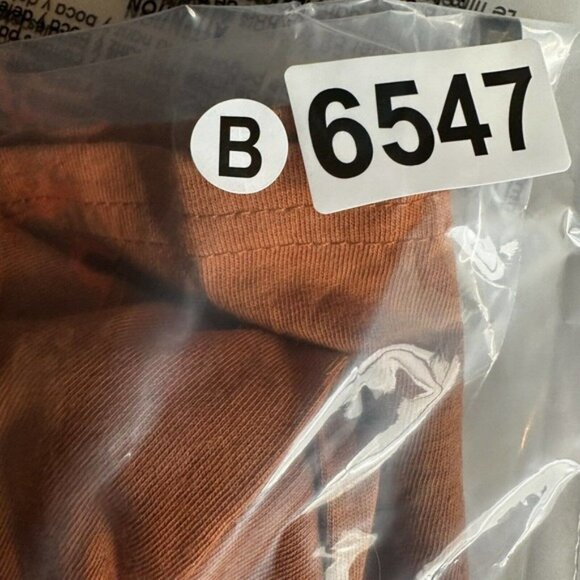 Everlane Turtleneck Top Womens SMALL Orange‎ Cropped 100% Cotton Shirt - Picture 14 of 14